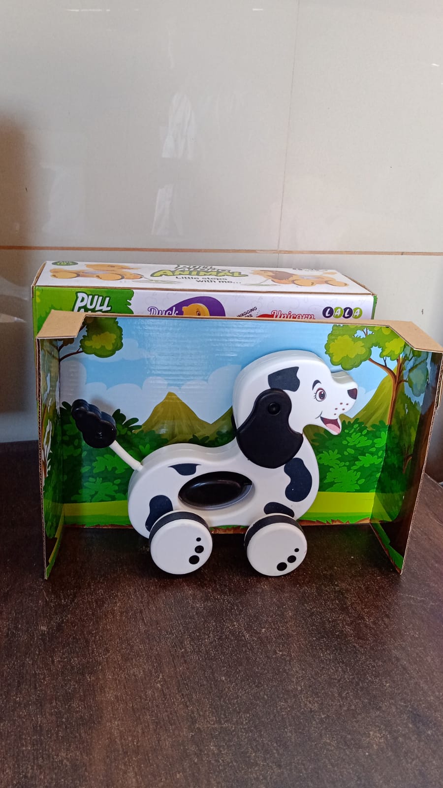 Dog Pull Along Toddler Toy with Attractive Design (1 Pc) Dog Pull Along Toddler Toy with Attractive Design (1 Pc)